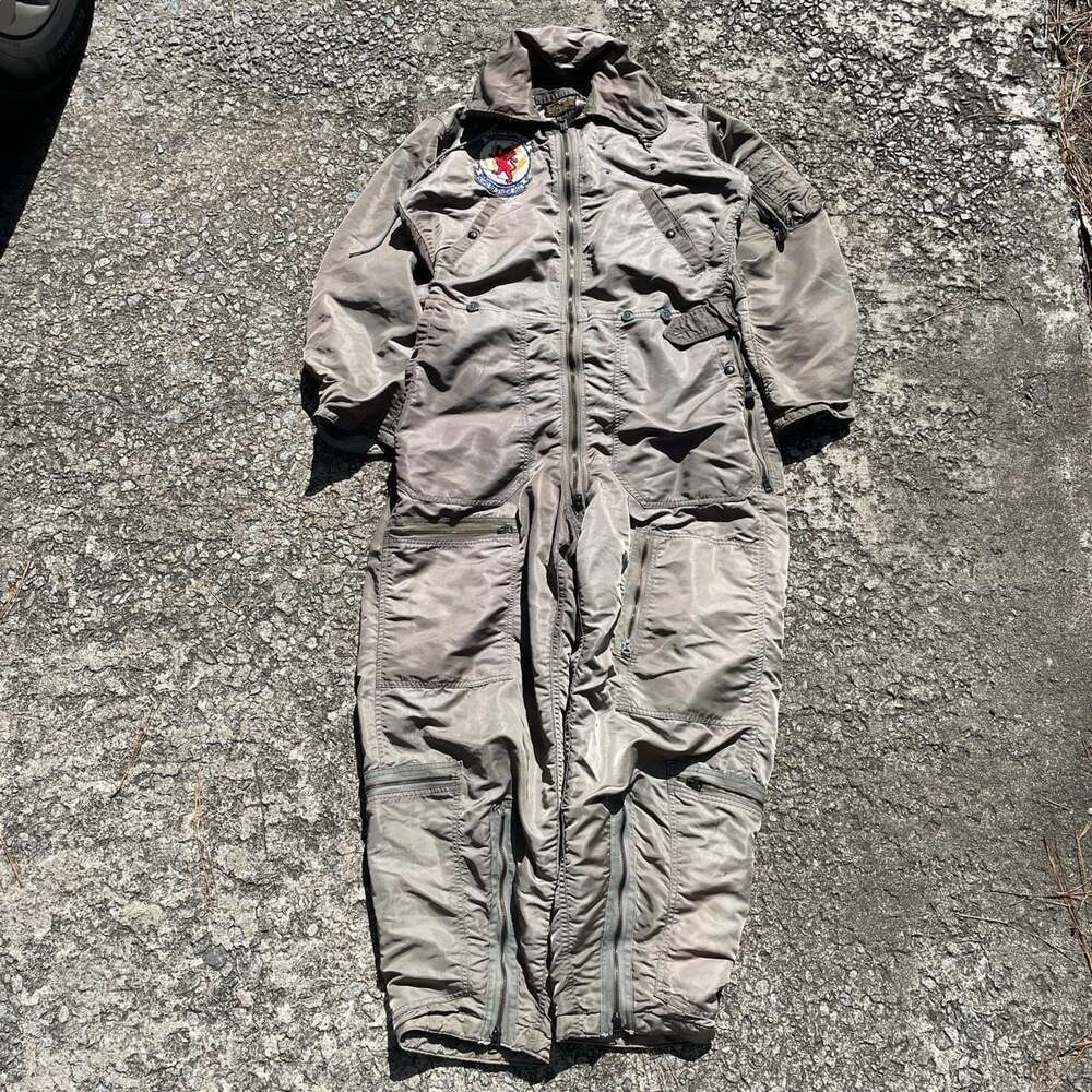 Vintage US Air Force Type CWU-1/P Cold Weather Flight Suit Coveralls Medium Long